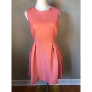 Gap Linen Fit & Flare Sleeveless Pink/Coral Dress Size 4